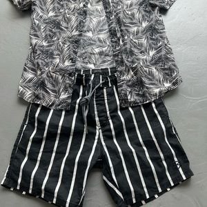 SOLD!!!!!! one pair of Zanerobe shorts 🩳 great condition.. black/white stripe